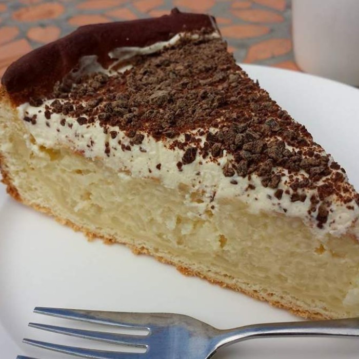 Traditional Dutch rice tart (rijstevlaai)
