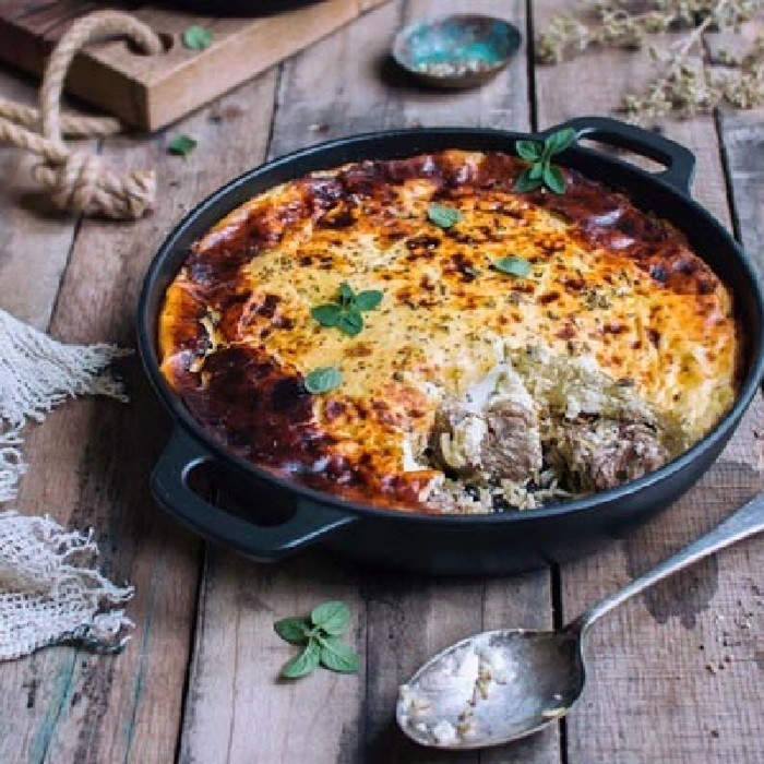 Tavë Kosi Baked Lamb and Yogurt